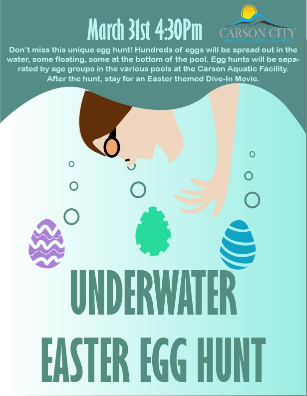 under water easter egg hunt